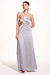 Vestido Longo Recorte Cintura Prata - comprar online