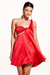 Vestido Assimétrico Vermelho