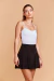 Saia College Alfaiataria Preta - comprar online