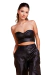 Top Basic Couro Preto - loja online