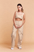 Calça Cargo Couro Nude