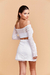 Top Franzido Tule Branco - loja online