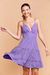 Imagem do Vestido Babado Crepe Lilás