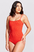 Body Essencial Alcinha Canelado Vermelho - loja online