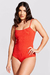 Body Essencial Alcinha Canelado Vermelho
