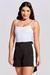 Shorts Assimetrico Alfaiataria Preta