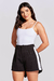 Shorts Assimetrico Alfaiataria Preta - loja online