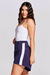 Shorts Assimetrico Alfaiataria Azul Marinho - loja online