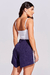 Shorts Assimetrico Alfaiataria Azul Marinho - comprar online