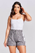 Shorts Assimetrico Alfaiataria Cinza - loja online