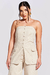 Blusa Botões Bege - LV Store
