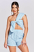 Shorts Essencial Linho Azul