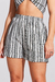 Shorts Essencial Listrado Preto - loja online