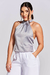 Imagem do Blusa Basic Frente Única Acetinado Prata
