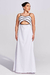 Vestido Longo Branco Debrum Preto - LV Store