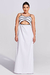 Vestido Longo Branco Debrum Preto
