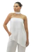 Blusa Basic Assimétrica Fluida Branca