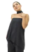 Blusa Basic Assimétrica Fluida Preta - comprar online