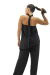 Blusa Basic Assimétrica Fluida Preta na internet