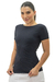 Blusa Basic Decote nas Costas Preta - comprar online