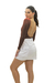 Blusa Basic Decote nas Costas Manga Longa Marrom