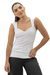 Blusa Basic Decote Coração Branca - comprar online