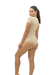 Body Basic Decote Quadrado Areia - loja online