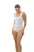 Body Basic Alça Canelado Branco - comprar online