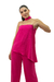 Blusa Basic Assimétrica Fluida Pink na internet