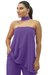 Blusa Basic Assimétrica Fluida Lilás - loja online