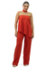 Calça Basic Reta Vermelho