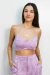 Top Alça Laise Lilás