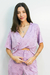 Camisa Transpassada Laise Lilás - comprar online