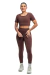 Cropped Sports Basic Marrom