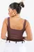 Blusa Basic Alça Marrom - comprar online