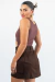 Saia Cargo Brim Marrom - comprar online