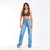 Calça Wide Leg Vazada Jeans na internet