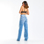 Calça Wide Leg Vazada Jeans - loja online