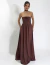 Vestido Drapeado Longo na internet