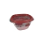 CONTENEDOR RUBBERMAID ROJO TAKE ALONGS CUADRADO PROFUNDO 1.2 L (COD G7F68)