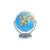 GLOBO TERRAQUEO 14CM BASE DE PLASTICO MULTIGIRO POLITICO