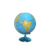 GLOBO TERRAQUEO CELESTE POLITICO BASE DE PLASTICO