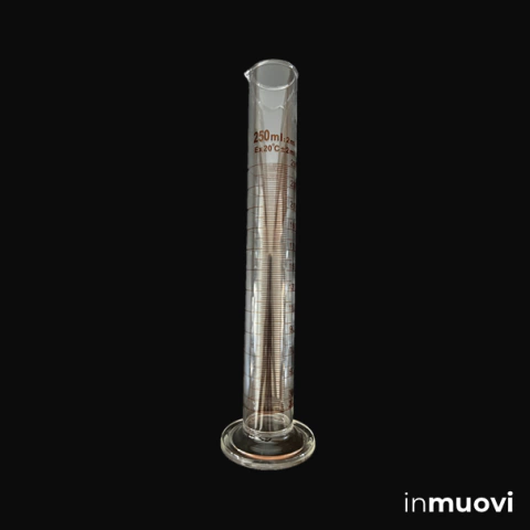 Probeta 250 mL, graduada, vidrio borosilicato 3.3