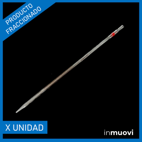 Pipeta serológica vidrio, 5 mL