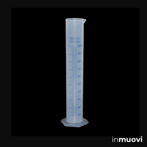 Probeta 1000 mL, graduada, polipropileno