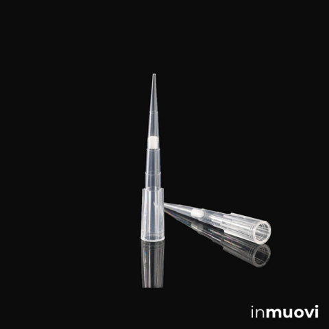 Tips con filtro, 20 uL, estériles, bolsa x 1000 unidades