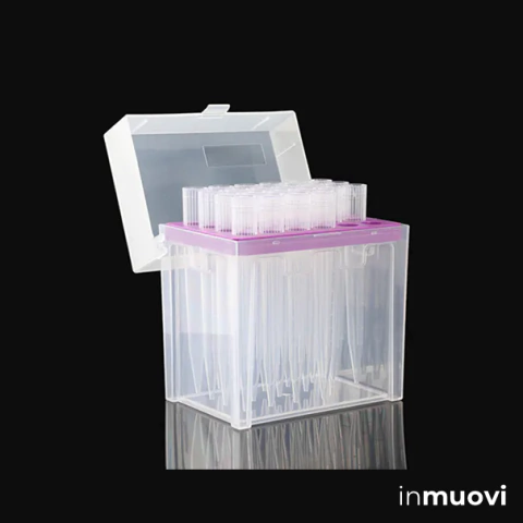 Tips 5 mL, tipo Eppendorf/DLab, estériles, rack x 24 unidades