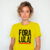 Camiseta Fora Lula Babylook Amarela - Feminina