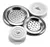 Filtro Para Bacha Pileta Rejilla Y Tapón Cocina Baño Set X 2
