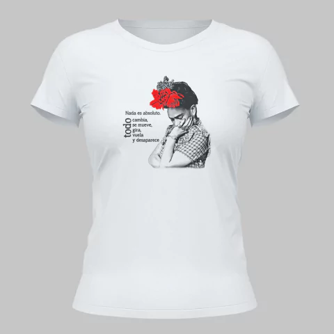 Baby Look Frida Kahlo "Nada es absoluto" - comprar online